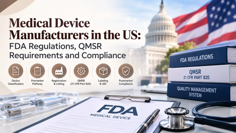Medical Device Manufacturers in the US: FDA Regulations, QMSR Requirements and Compliance