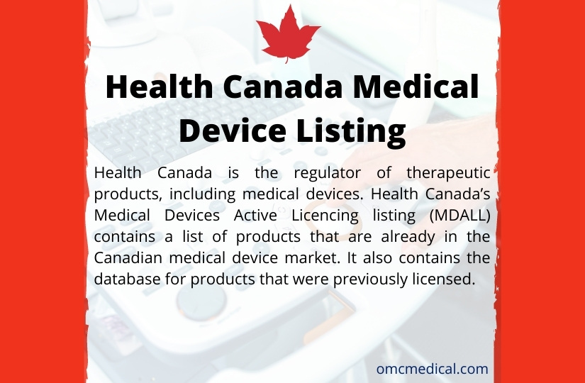 Health Canada Medical Device Listing