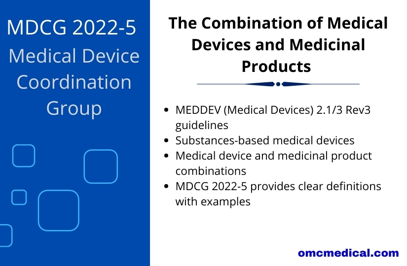 The combination of medical devices and medicinal products based on MDCG 2022-5