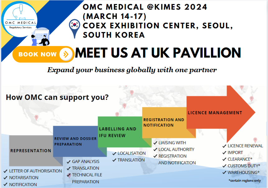 OMC Medical to Showcase Global Market Access Solutions at KIMES 2024 