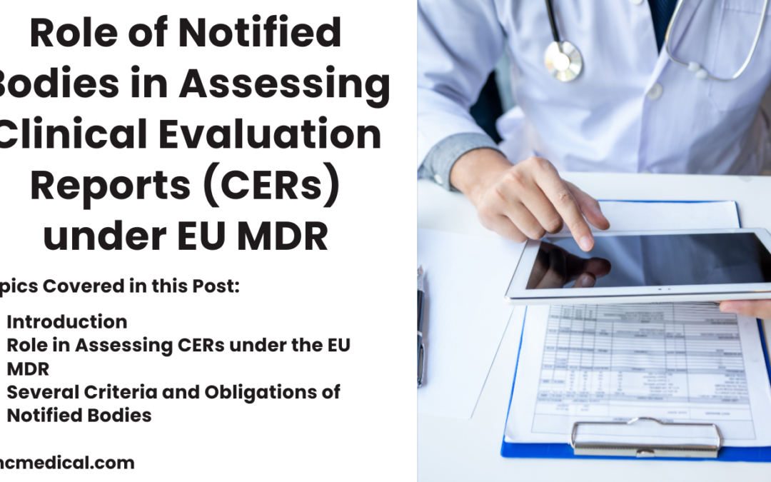 The Role of Notified Bodies in Assessing Clinical Evaluation Reports (CERs) under EU MDR