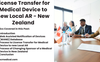 License Transfer for Medical Device to new Local AR – New Zealand